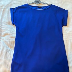 Blue sophisticated T - shirt dress.